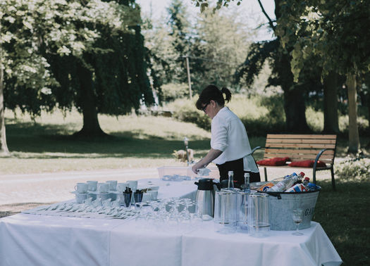 Getra nkebuffet Garten Villa Kalles – gesehen bei frauimmer-herrewig.de