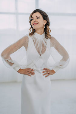 Langes Brautkleid Orphelia Brautaermel – gesehen bei frauimmer-herrewig.de