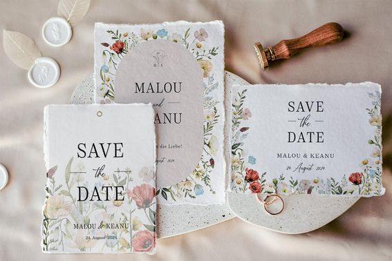 Save the Date Wild Child Wedding – gesehen bei frauimmer-herrewig.de