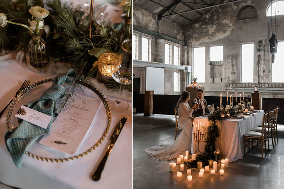 Menükarten Winterhochzeit – gesehen bei frauimmer-herrewig.de