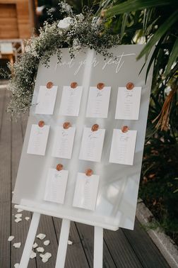 Sitzplan Hochzeit Studio Amore – gesehen bei frauimmer-herrewig.de