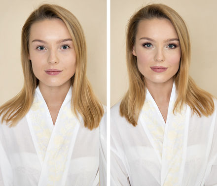 Vorher-Nachher der Braut beim Stylisten – gesehen bei frauimmer-herrewig.de