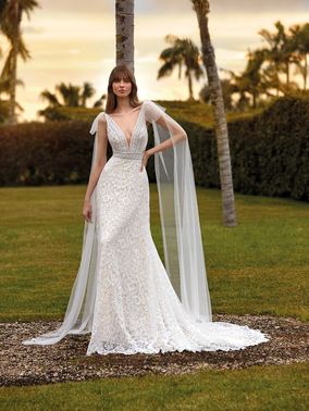 Langes Boho-Brautkleid von Nicole – gesehen bei frauimmer-herrewig.de