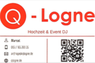DJ Q-Logne Visitenkarte – gesehen bei frauimmer-herrewig.de