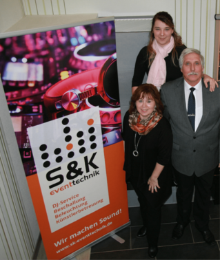 Gesellschafter(innen) S&K Eventtechnik GbR (von links nach rechts): Bärbel Kurth, Natascha Stöcker und Frank Stein – gesehen bei frauimmer-herrewig.de