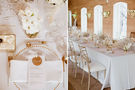 Elegantes Hochzeitskonzept in weiß gold – gesehen bei frauimmer-herrewig.de