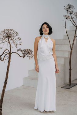 Zweiteiliges brautkleid minu schmaler rock fit and flar – gesehen bei frauimmer-herrewig.de