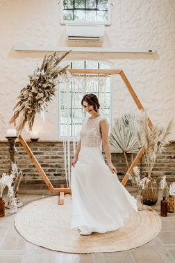 langes Hochzeitskleid Kaila – gesehen bei frauimmer-herrewig.de