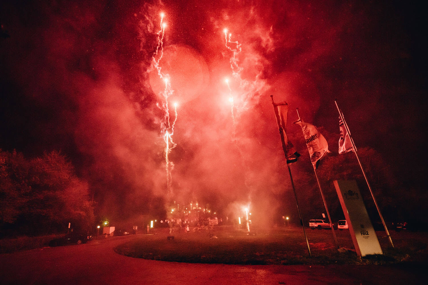 Feuerwerk bei der Hochzeitsfeier – gesehen bei frauimmer-herrewig.de