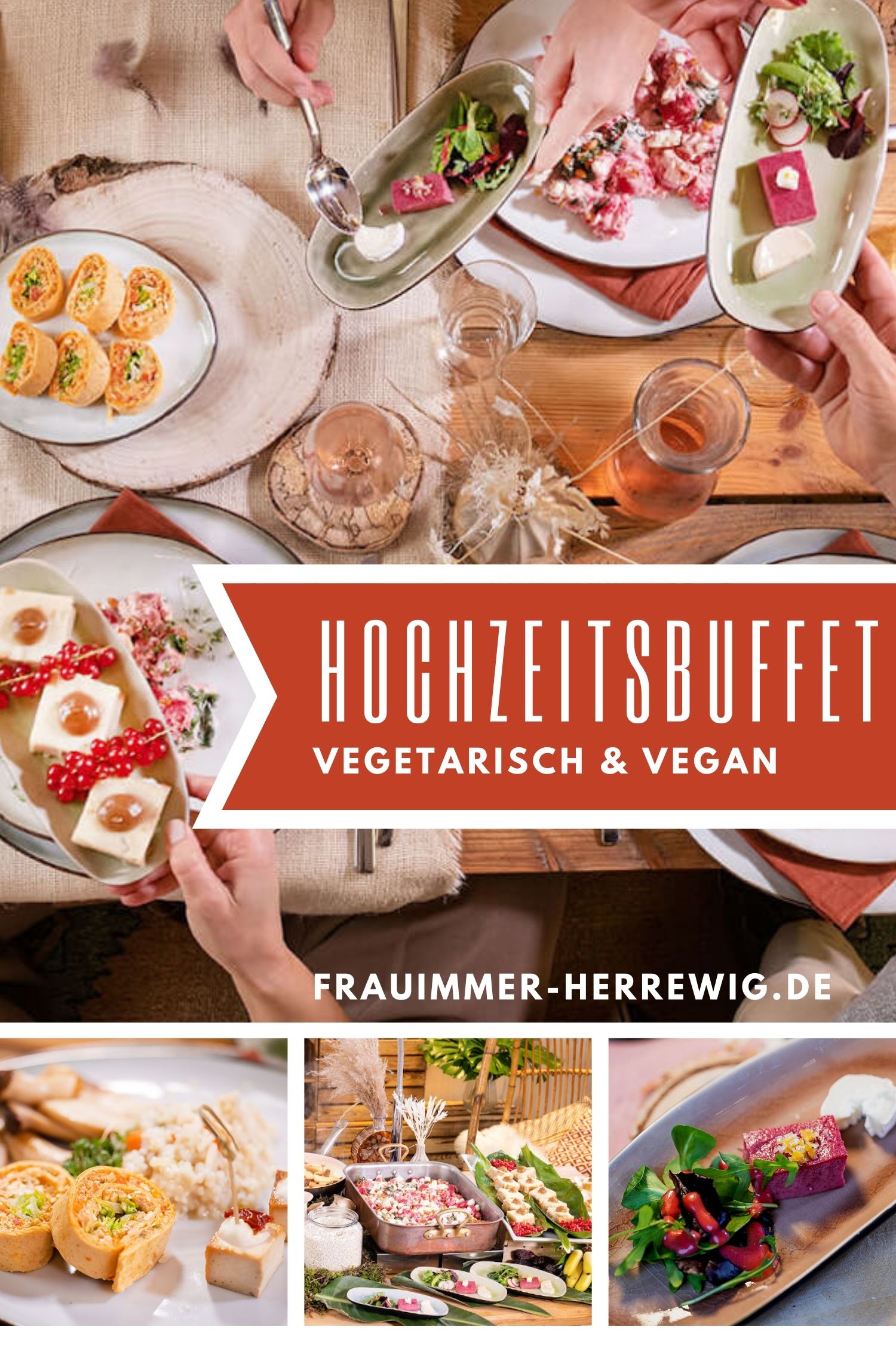 Hochzeitsbuffet vegetarisch vegan – gesehen bei frauimmer-herrewig.de