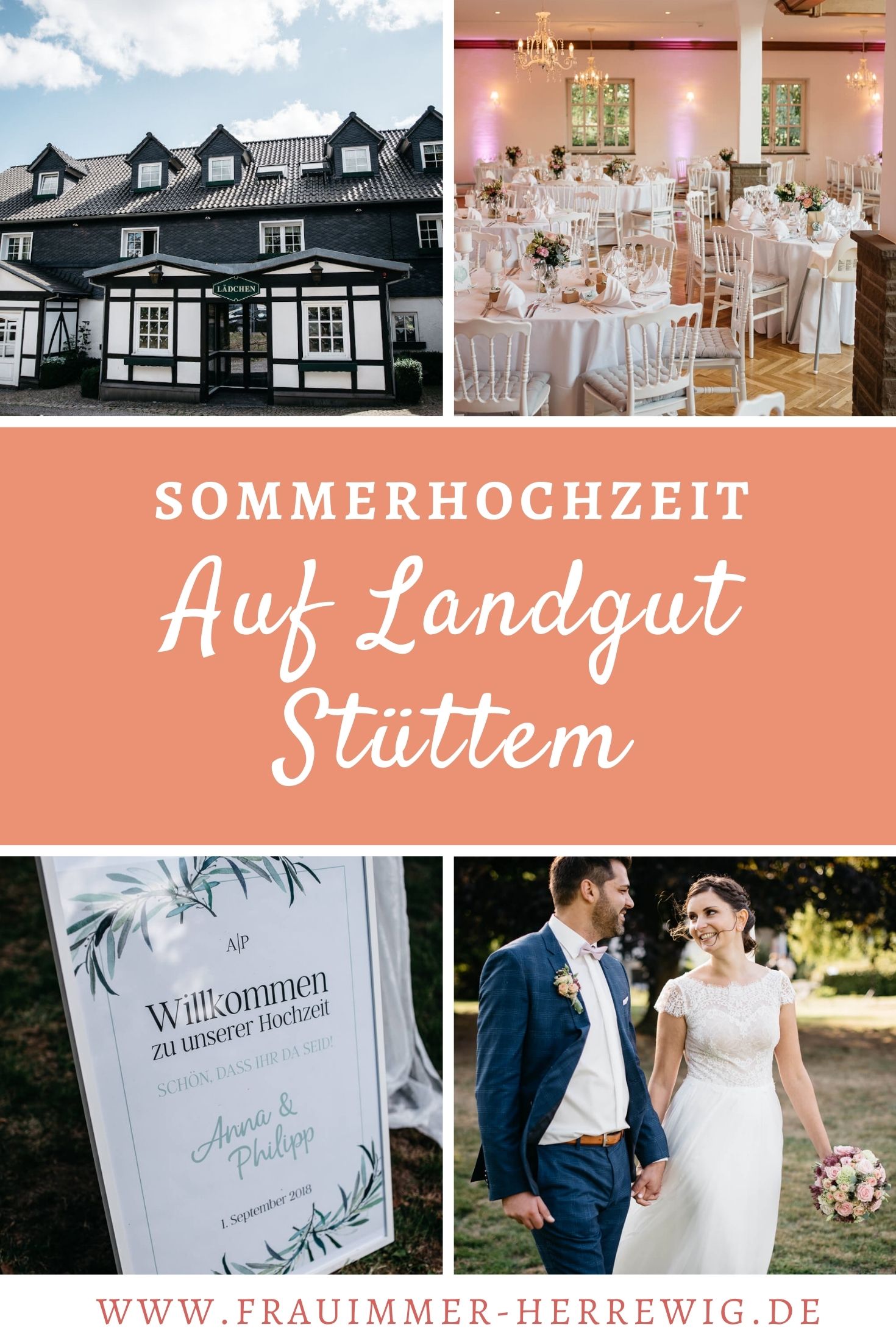 Sommerhochzeit landgut stuettem – gesehen bei frauimmer-herrewig.de