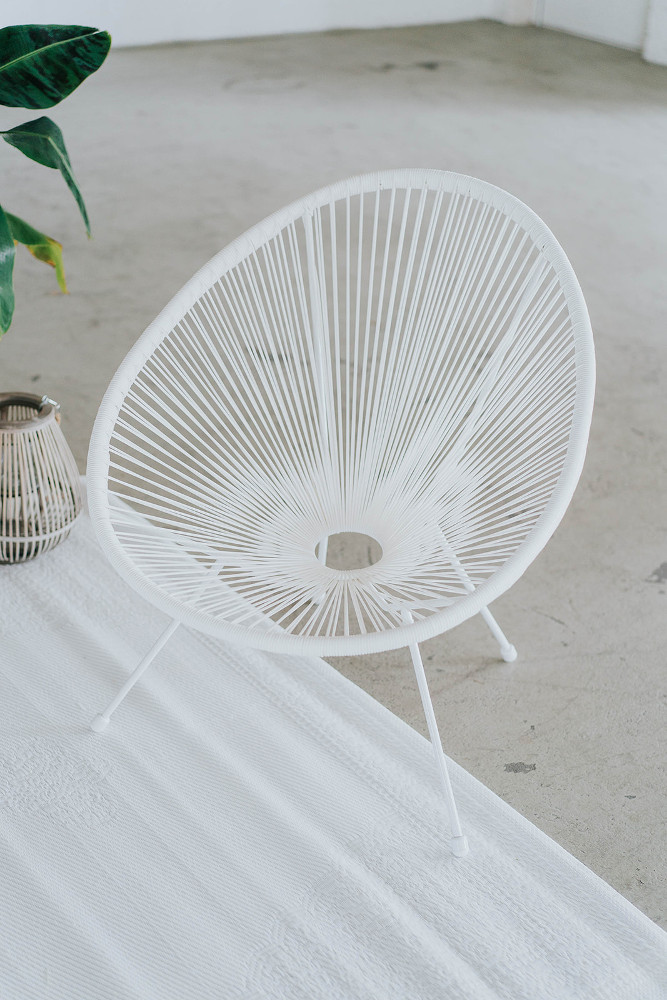 Acapulco Chair in weiß – gesehen bei frauimmer-herrewig.de