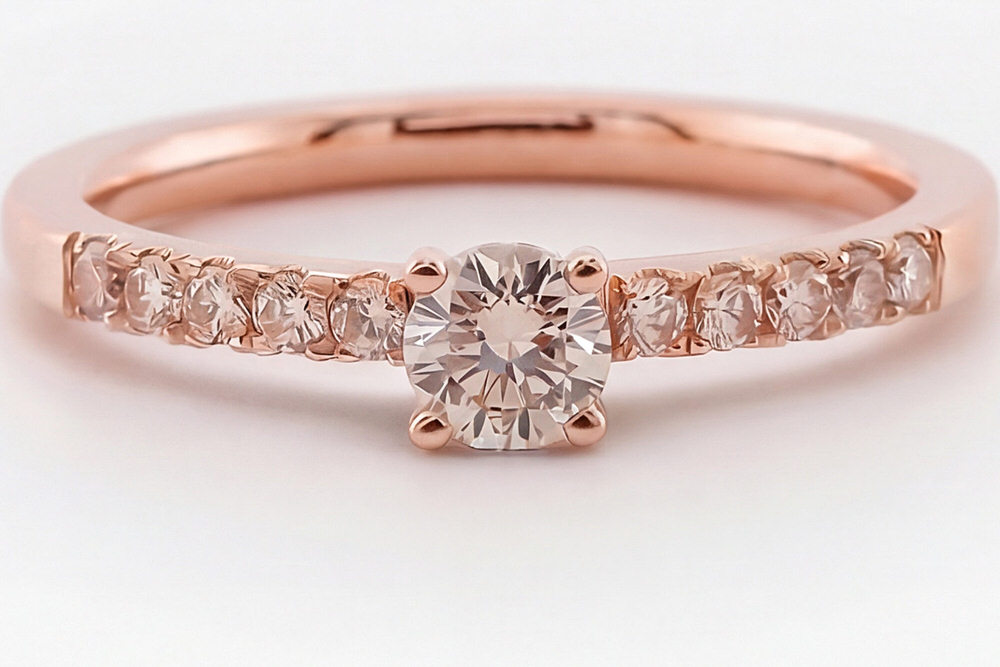 01 Verlobungsring 750er Rosegold 11 Brillanten Grote contraste Goldschmiede 2 1425 – gesehen bei frauimmer-herrewig.de