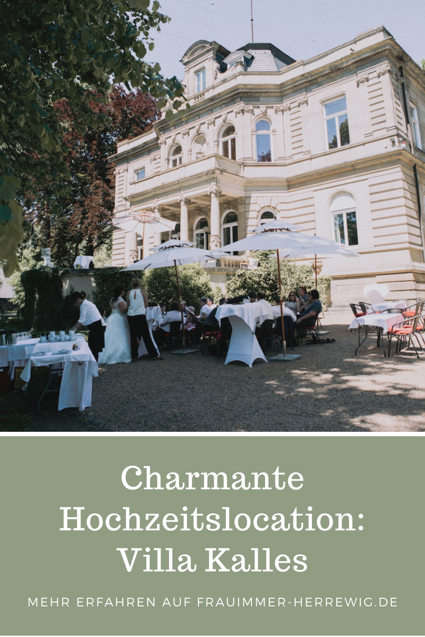 Hochzeitslocation villa kalles – gesehen bei frauimmer-herrewig.de