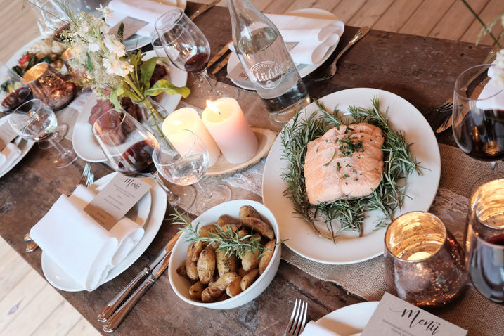 Свадебный ужин - на сайте frauimmer-herrewig.de