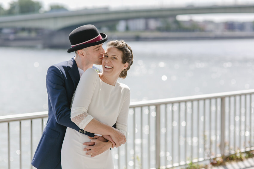 Свадебная пара на Рейне - на сайте frauimmer-herrewig.de