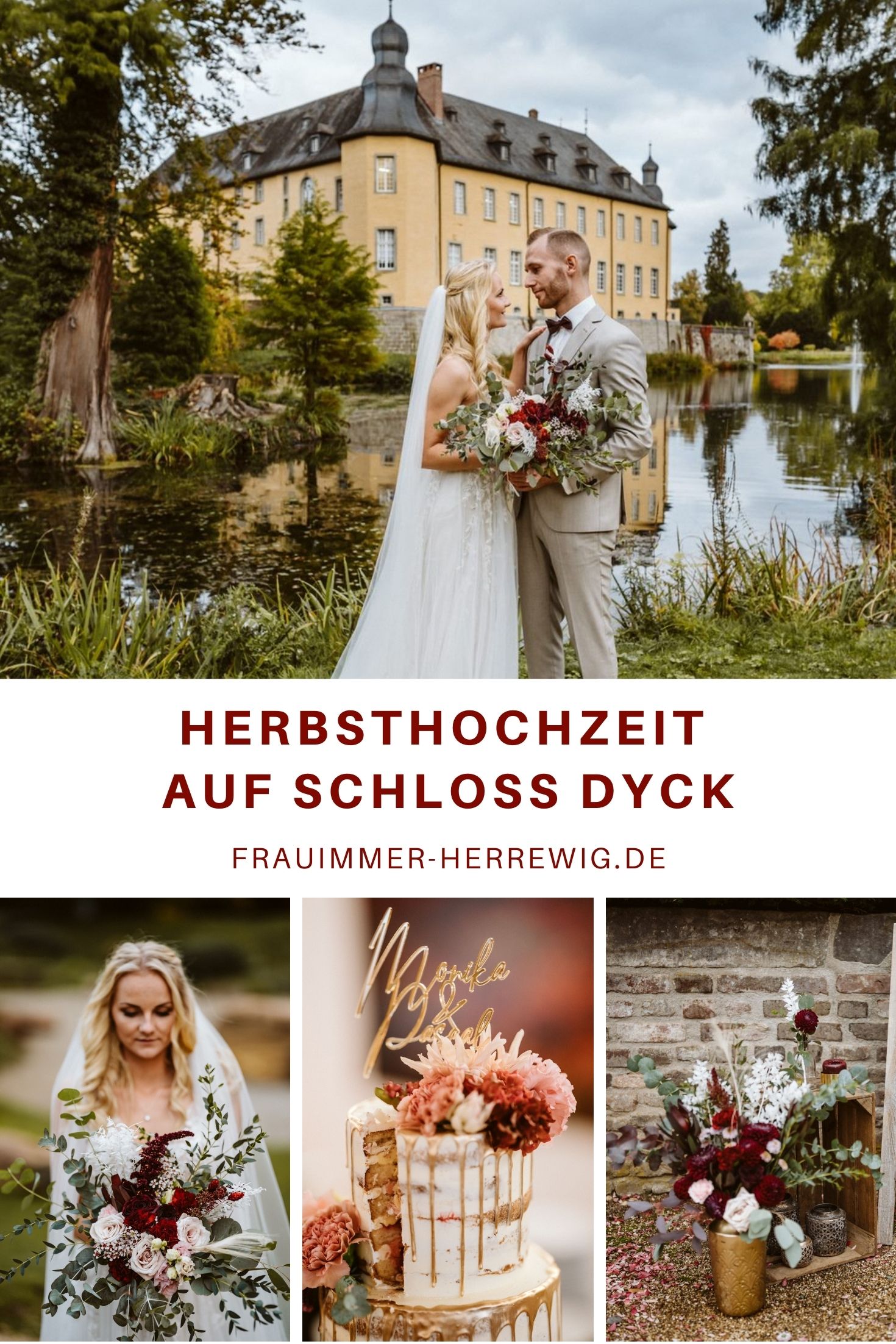 Herbsthochzeit schloss dyck – gesehen bei frauimmer-herrewig.de