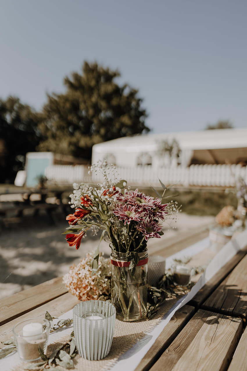 Небольшой букет из украшений стола на свадьбе у озера - на frauimmer-herrewig.de Небольшой букет из украшений стола на свадьбе у озера - на frauimmer-herrewig.de