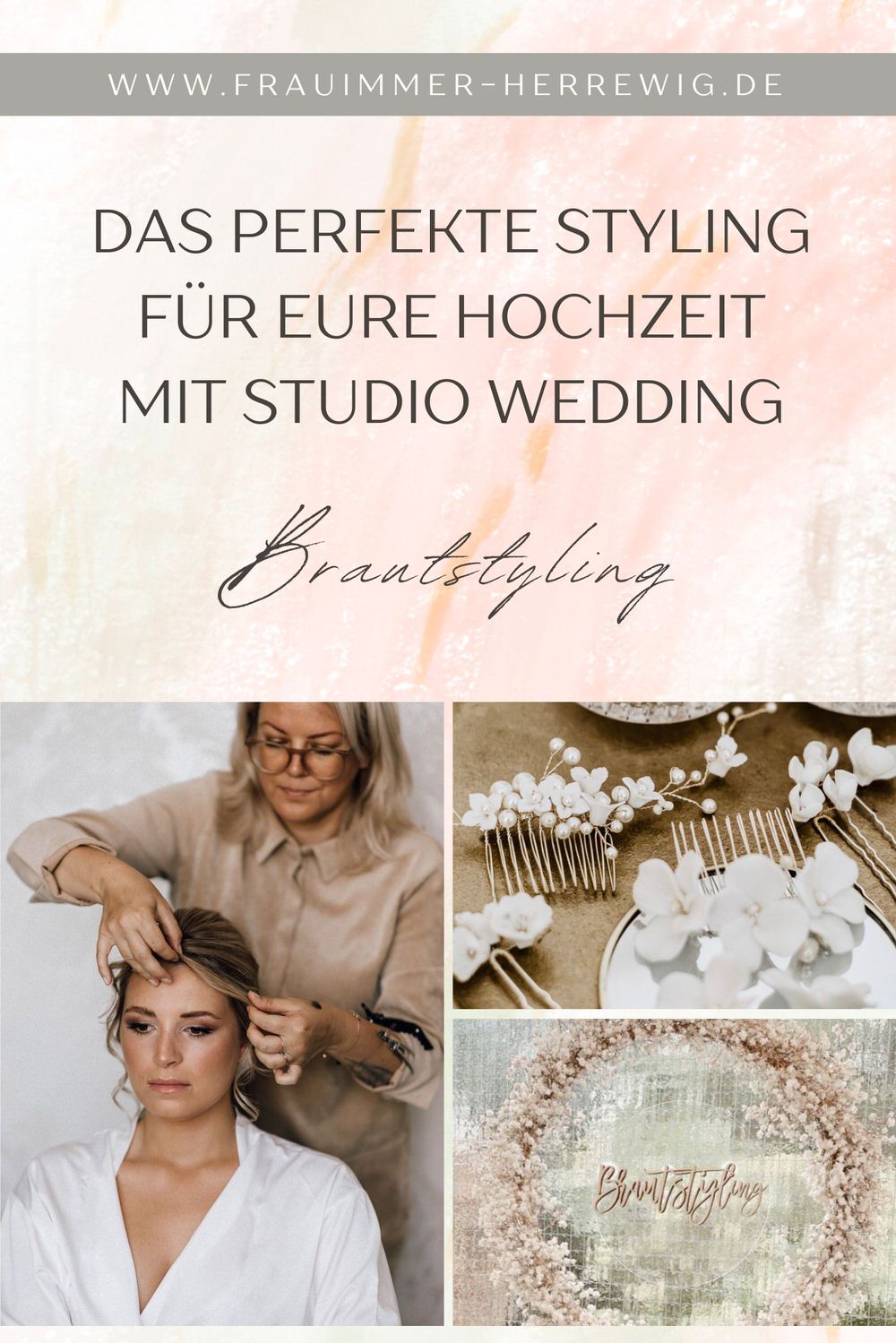 Brautstyling studio wedding – gesehen bei frauimmer-herrewig.de