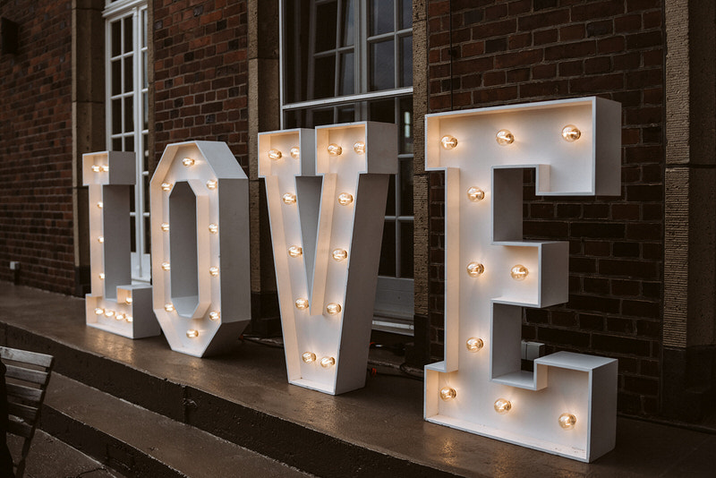 Dekoration Hochzeit Love one love Hochzeiten – gesehen bei frauimmer-herrewig.de