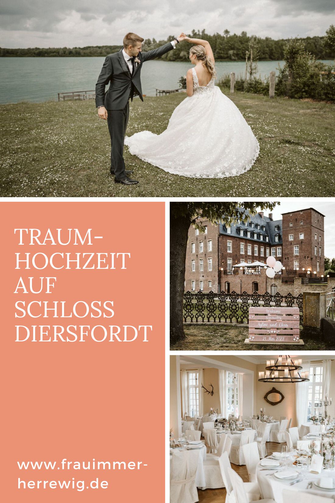 Hochzeit schloss diersfordt – gesehen bei frauimmer-herrewig.de