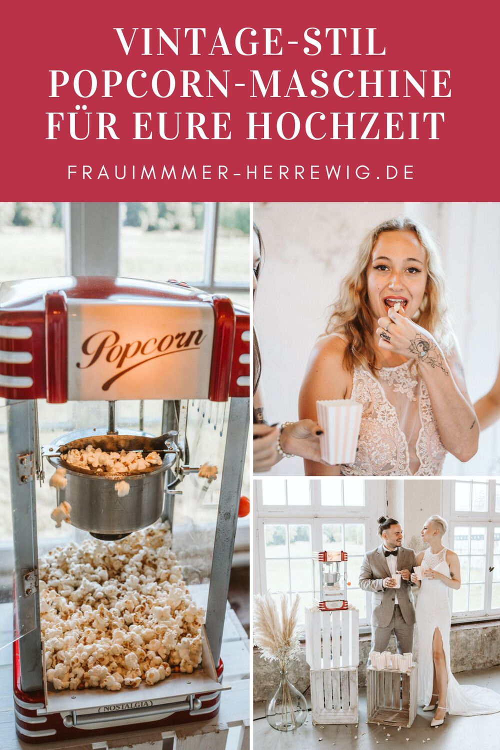 Hochzeit popcorn maschine mieten – gesehen bei frauimmer-herrewig.de