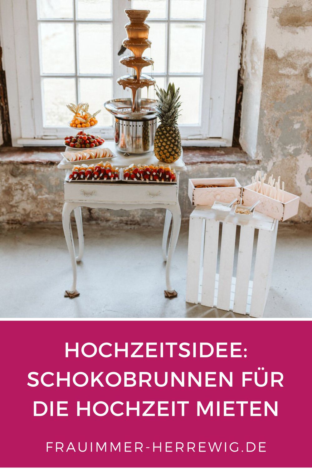 Hochzeit schokobrunnen mieten – gesehen bei frauimmer-herrewig.de