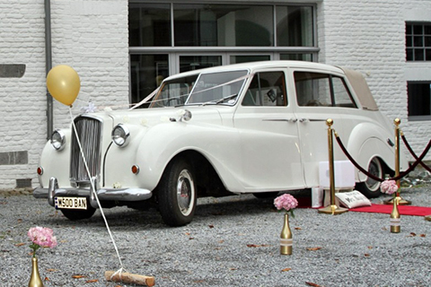 London Taxi- Hochzeitsauto in weiss