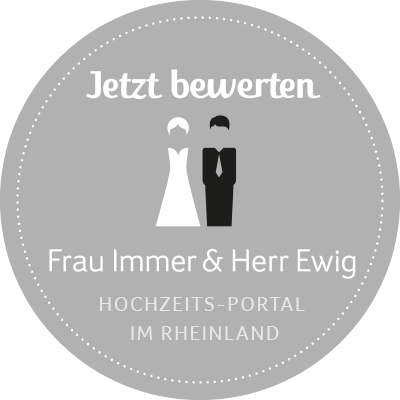 Jetzt Bewerten - Hochzeit Köln, Hochzeit Bonn, Hochzeit Düsseldorf - Frau Immer & Herr Ewig